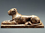 Cougar - Sculpture by Gerhard Juchum